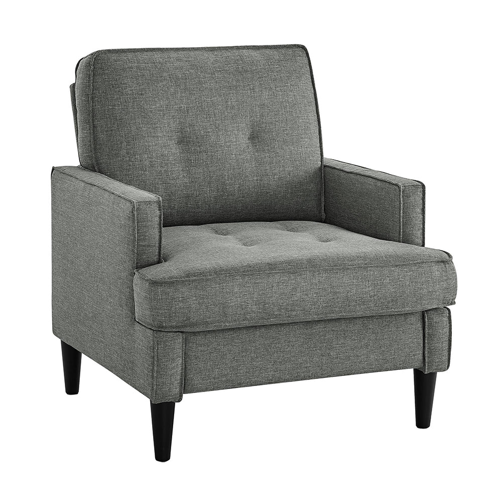 Silla Contemporánea Acolchada con Reposabrazos
