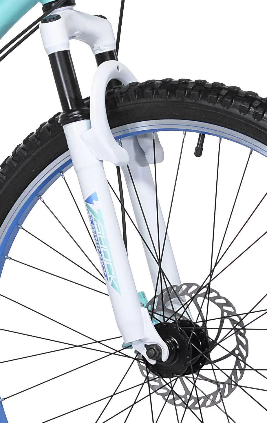 Bicicleta de montaña para mujer Genesis Whirlwind, 26 pulgadas, azul turquesa