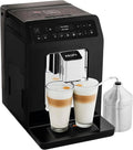 2025 Cafetera automática Krups Evidence | Pantalla OLED con tecnología Barista Quattro Force | 12 tipos de café | 3 variedades de té | capuchino con un solo toque | función para 2 tazas | color negro