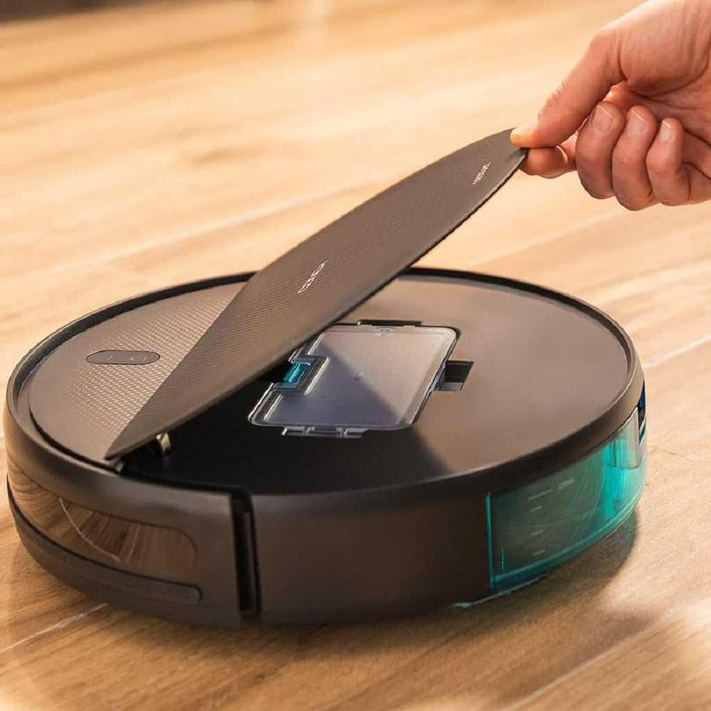 Aspirador Robot Cecotec con Navegación Giroscópica Conga 999 Map X-Treme. Motor de Succión 2000Pa, 2 Cepillos Laterales, 2 Fregonas, Autonomía 120 minutos, Control por App y Mando a Distancia