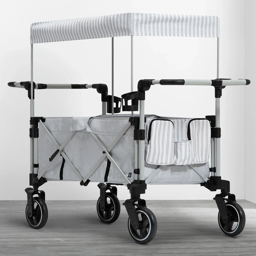 Carrito-Paseador babyGap Deluxe Explorer – Carrito Ecológico para Niños, Asientos Reciclados, Capota Anti-UV, Arnés de 3 Puntos, Almacenamiento Múltiple, Manillares Ajustables