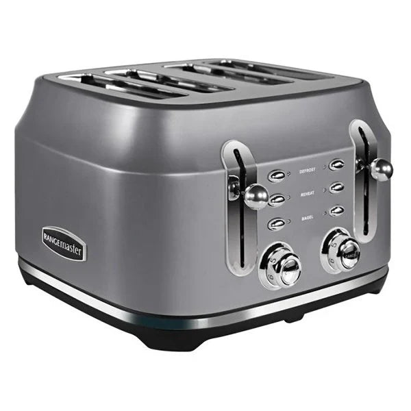 2025 Tostadora clásica Rangemaster RMCL4S201GY para 4 rebanadas – Gris