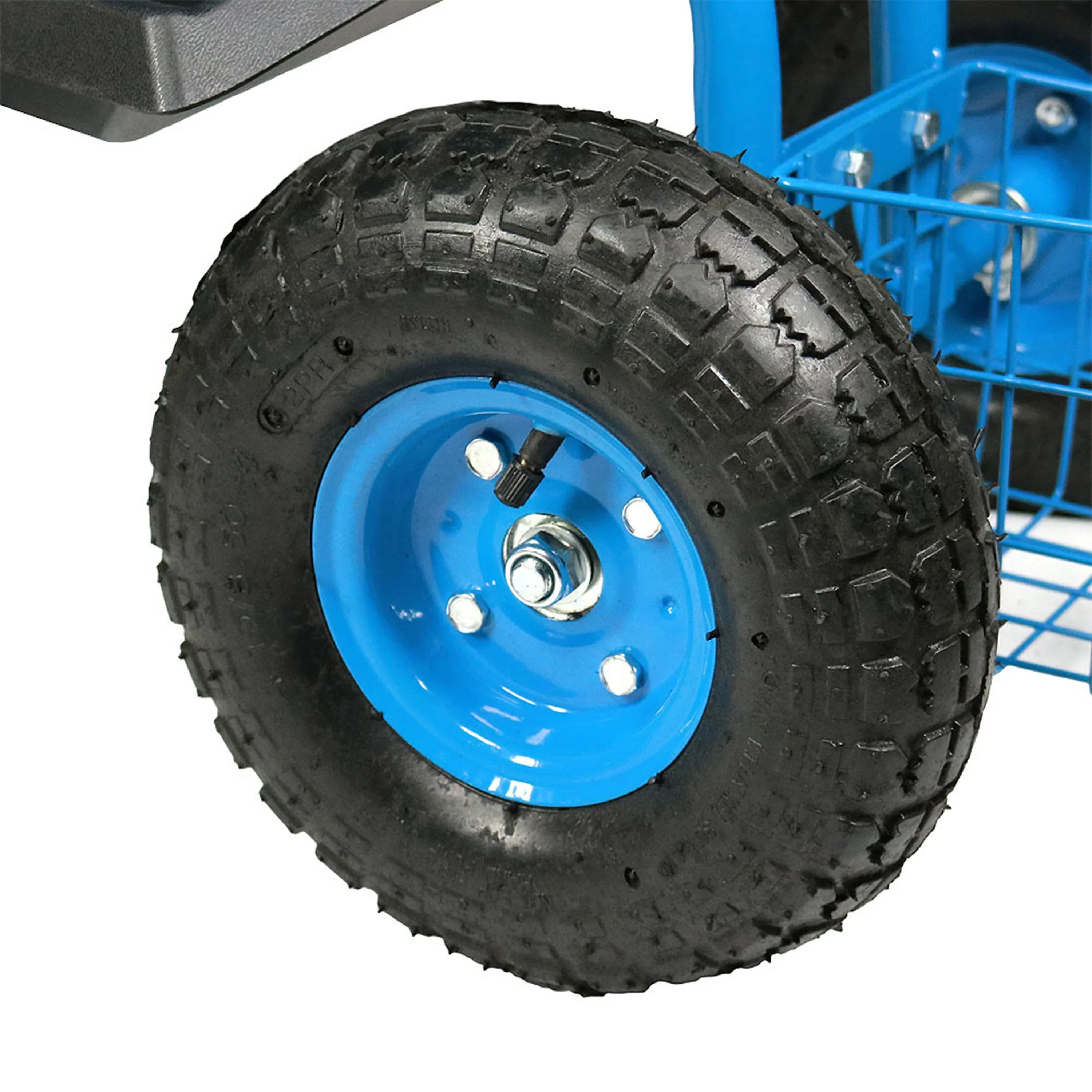 2025 Carrito de Jardín Rodante Sunnydaze con Asiento de Trabajo y Manillar de Dirección