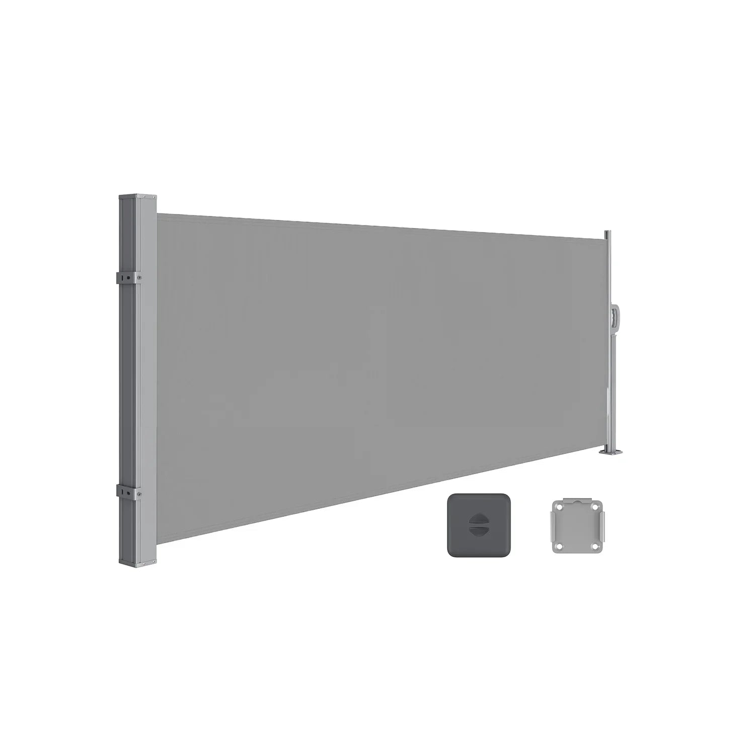 Toldo Lateral Acero Resistente Extensible para Balcón Terraza Jardín