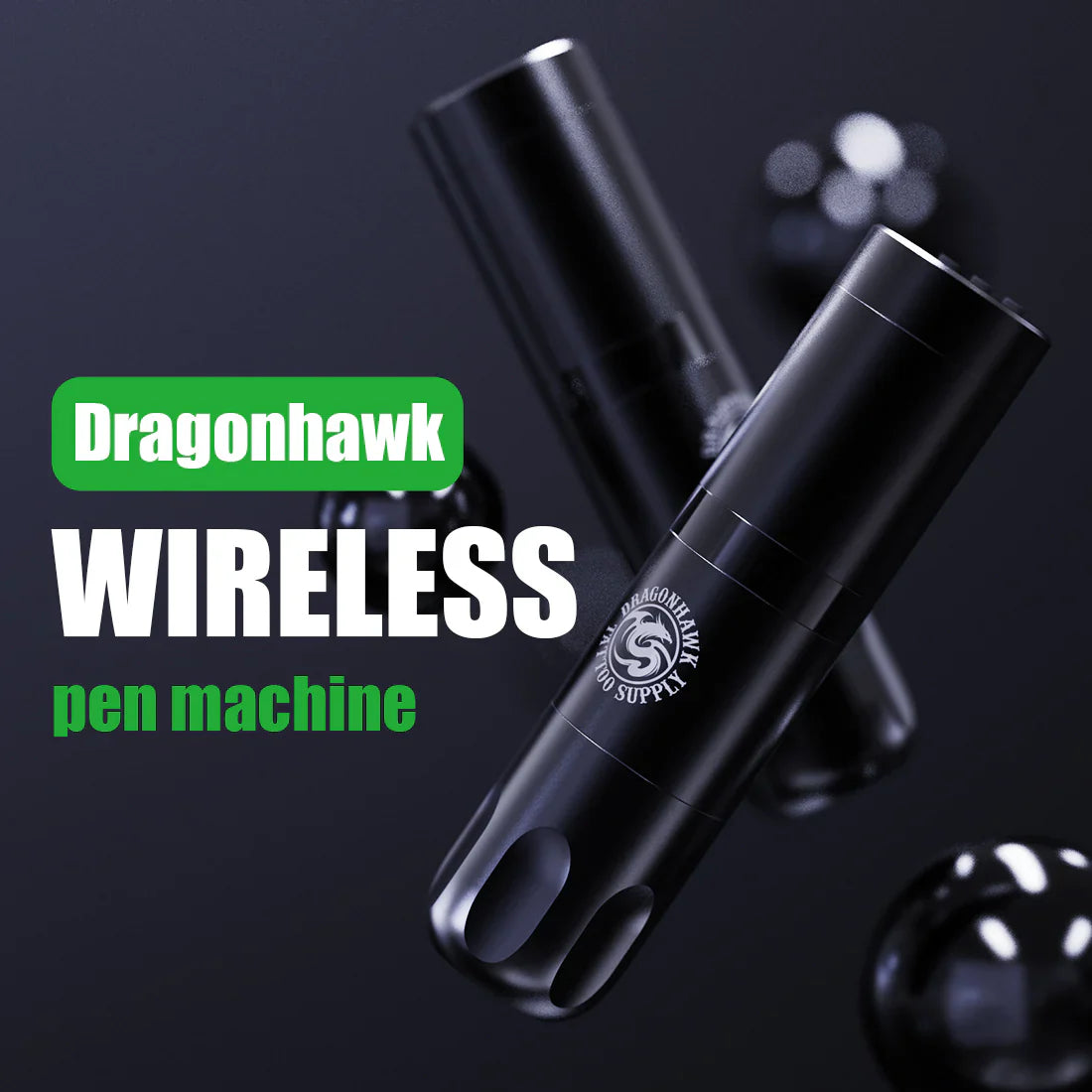 Kit Máquina de Tatuaje Inalámbrica Dragonhawk X3 con 2 Baterías Reemplazables