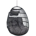2025 Silla Colgante de Exterior Sunnydaze Julia en Forma de Huevo con Cojines