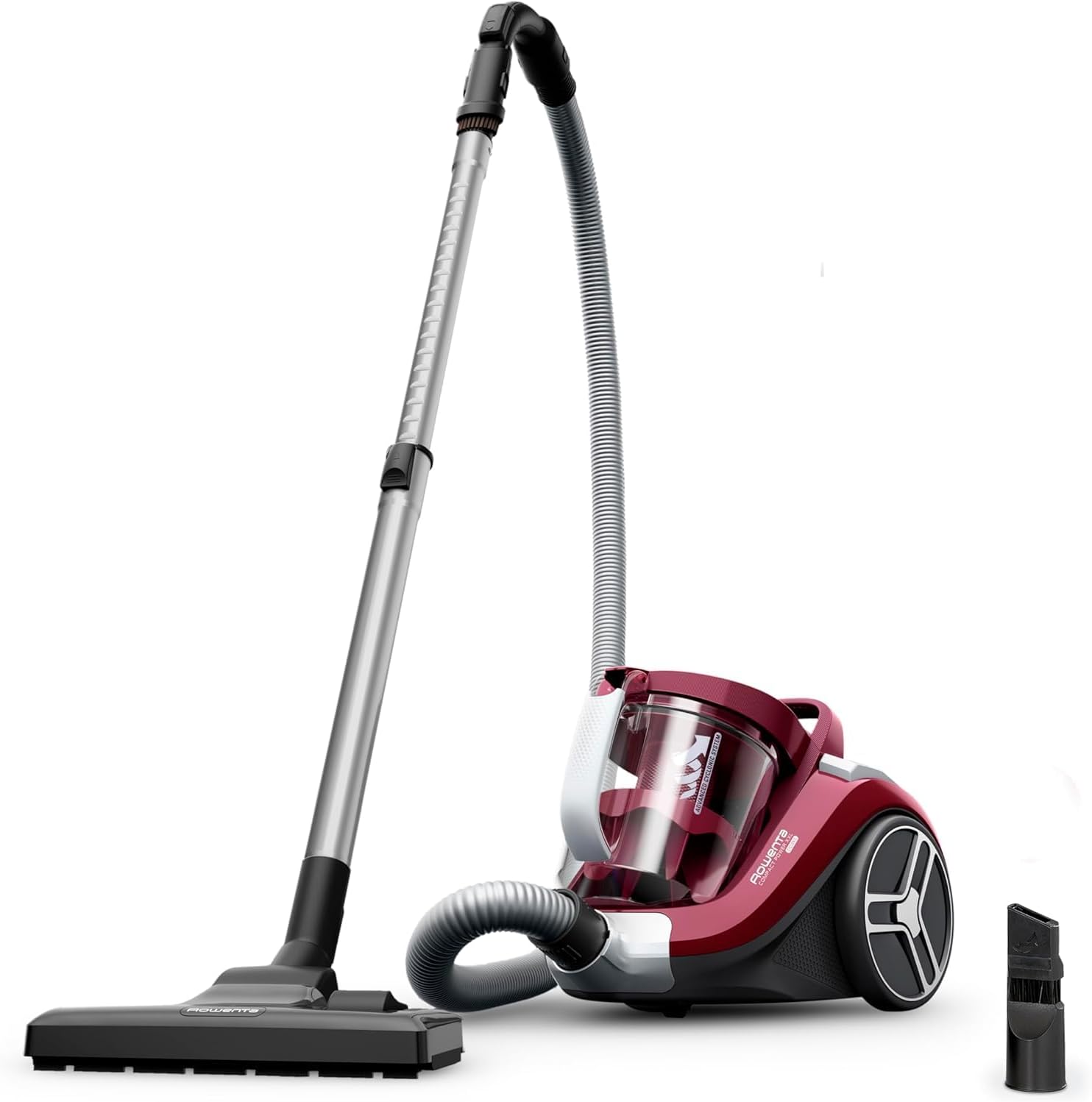 Rowenta Compact Power XXL Aspiradora sin Bolsa, Motor Eficiente Energéticamente de 900W, Filtración Ciclónica Avanzada, Depósito Extra Grande de 2.5L, Compacta, Kit Clásico, Modelo RO4B23