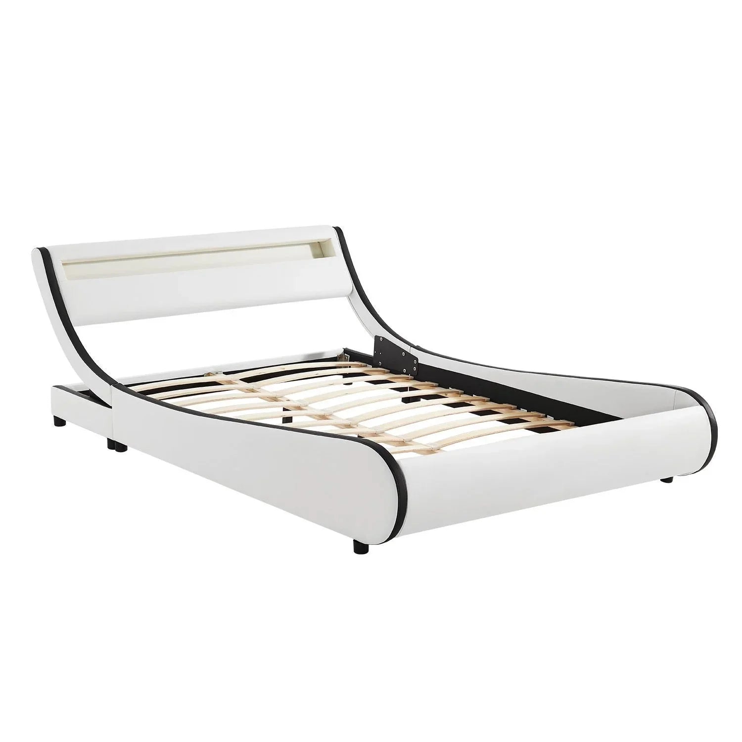 2025 Cama tapizada Valencia 140x200 cm en blanco