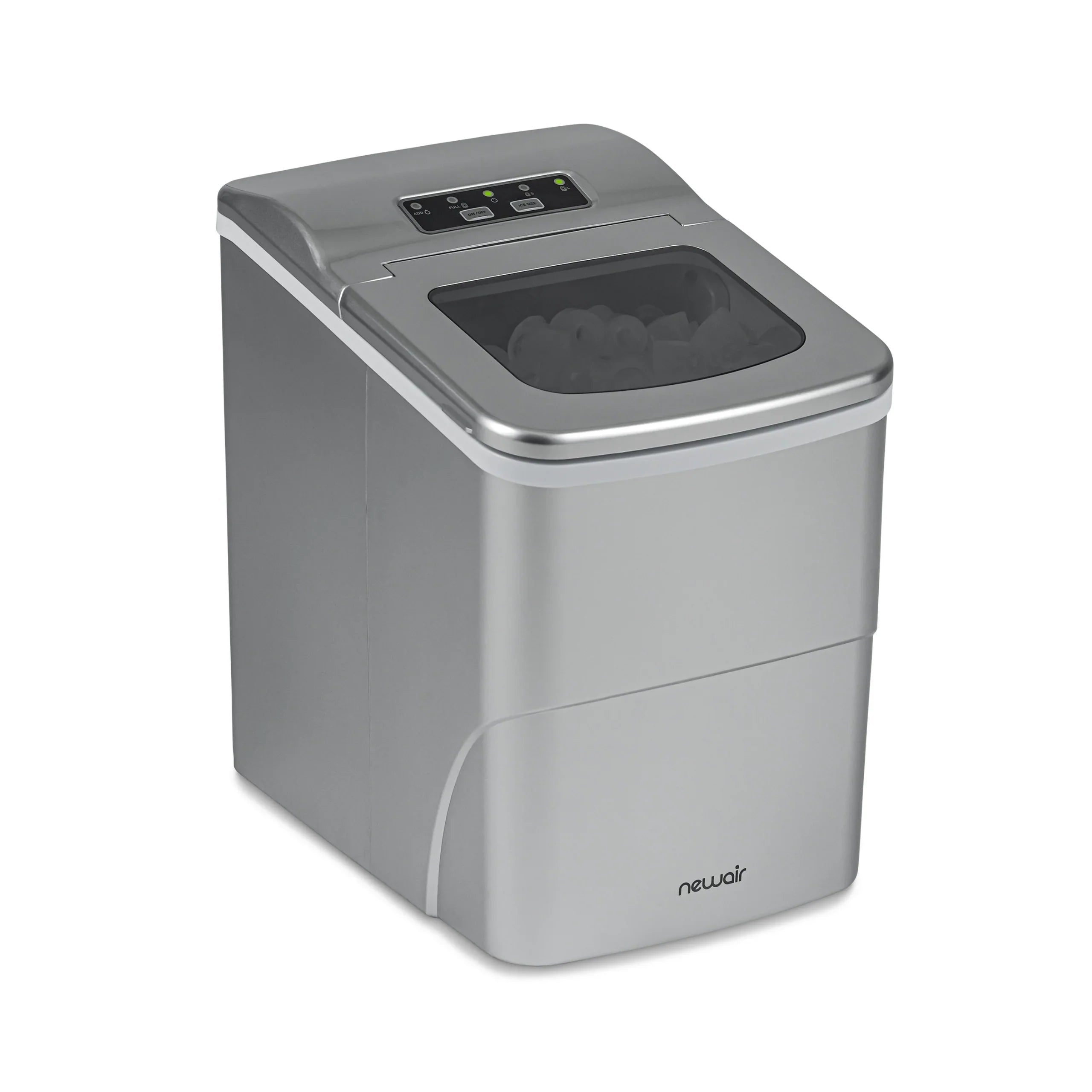 2025 Máquina de Hielo de Encimera Newair® – Cubitos en Forma de Bala, 12 kg/día – Negro Mate