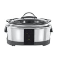 2025 Olla de Cocción Lenta Programable de 6 Cuartos y Calentador de Alimentos Compatible con Alexa, Acero Inoxidable (2139005)