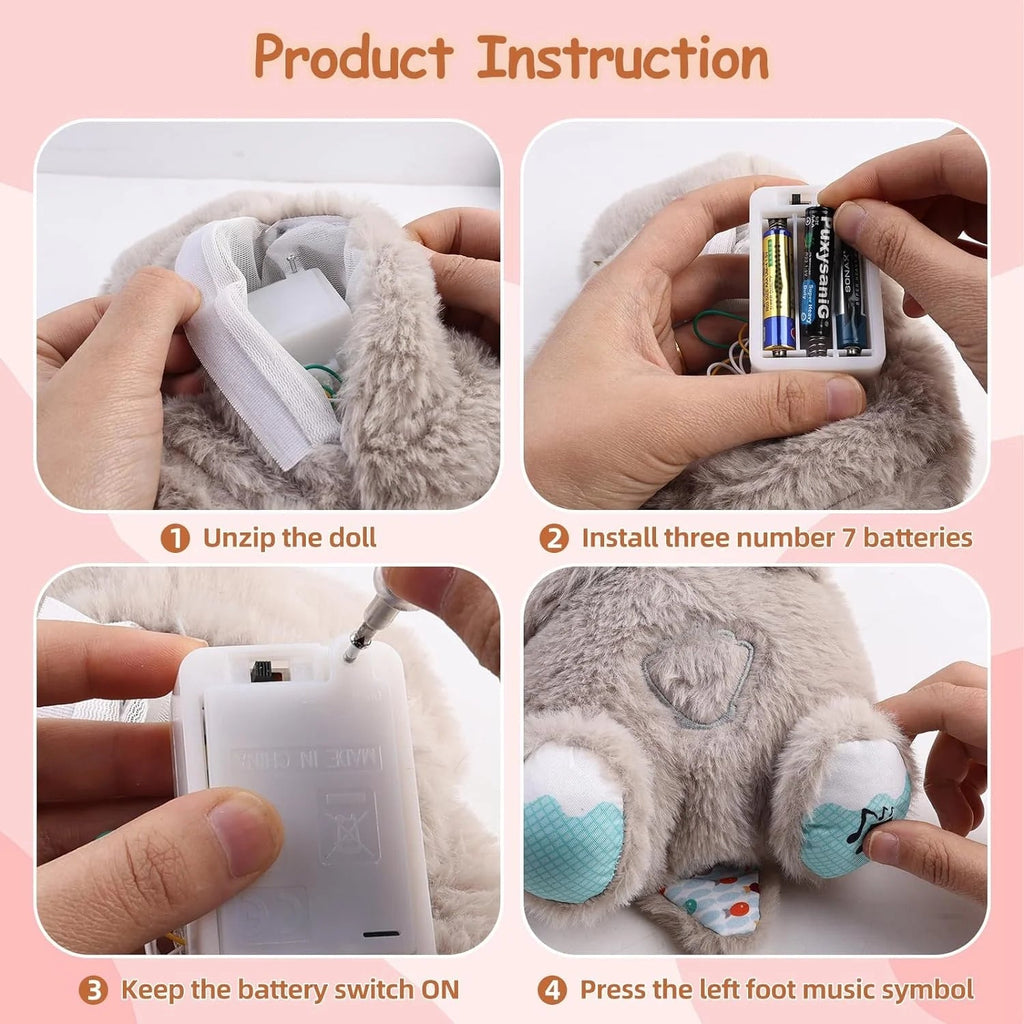 Máquina de Sonidos para Bebés Soothe Snuggle Otter, Juguete Musical Sensorial con Luces y Movimiento Rítmico de Respiración, Peluche para Recién Nacidos (Baterías No Incluidas)