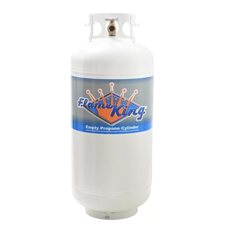 Cilindro de Propano Vacío Flame King YSN401 de 40 lbs con Válvula de Protección contra Sobrecarga