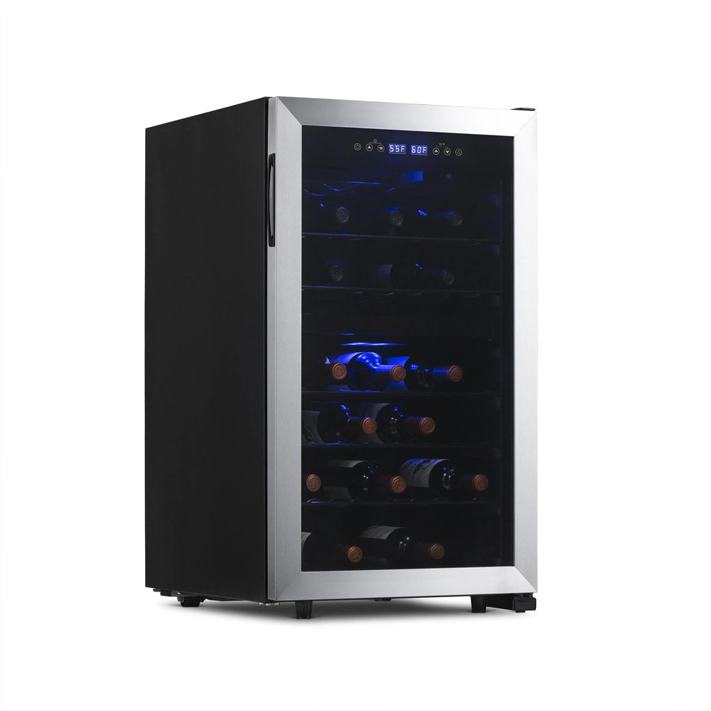 2025 Refrigerador de Vinos Independiente Newair® de Acero Inoxidable – 43 Botellas – 18,9" con Doble Zona