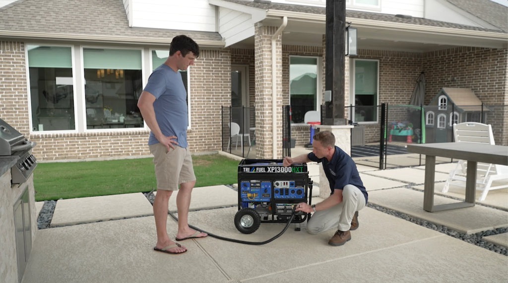 2025 Generador Portátil Trifuel 13 000 W HXT con Alerta de Monóxido de Carbono (CO)