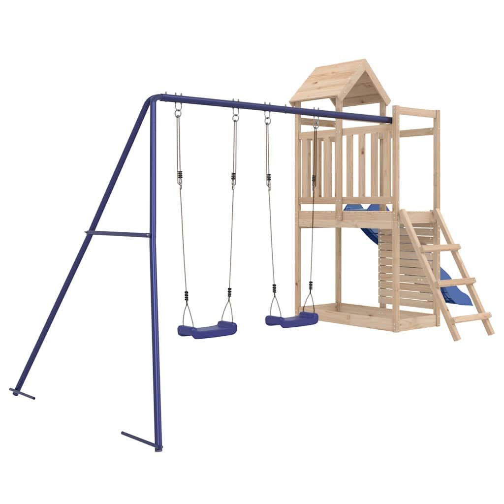 Parque Infantil De Exterior Madera Maciza De Pino Vidaxl