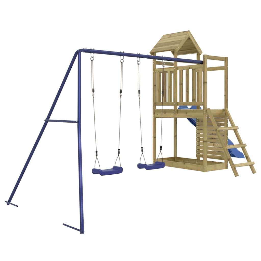 Parque Infantil De Exterior Madera De Pino Impregnada Vidaxl