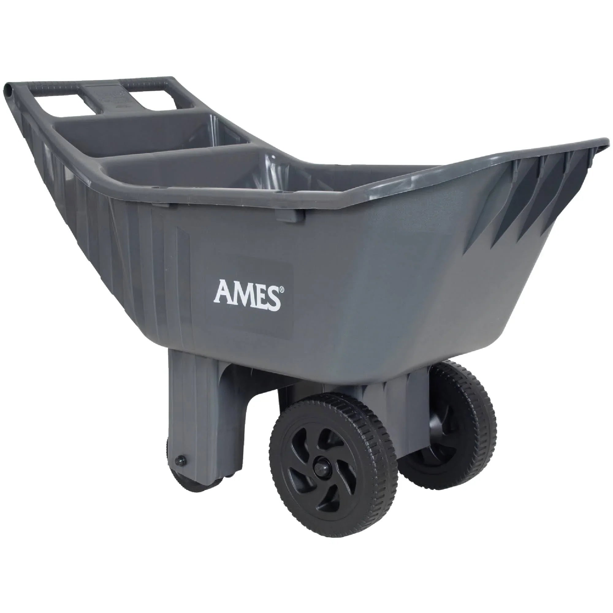 Carro de jardín de polietileno Ames Easy Roller – Capacidad 113 L (4 pies³)