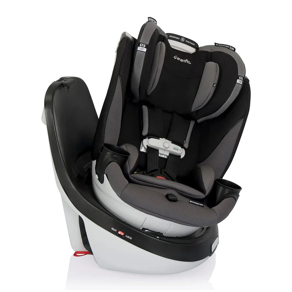 2025 Evenflo GOLD Revolve360 Slim Asiento de Coche Giratorio 2 en 1 con SensorSafe