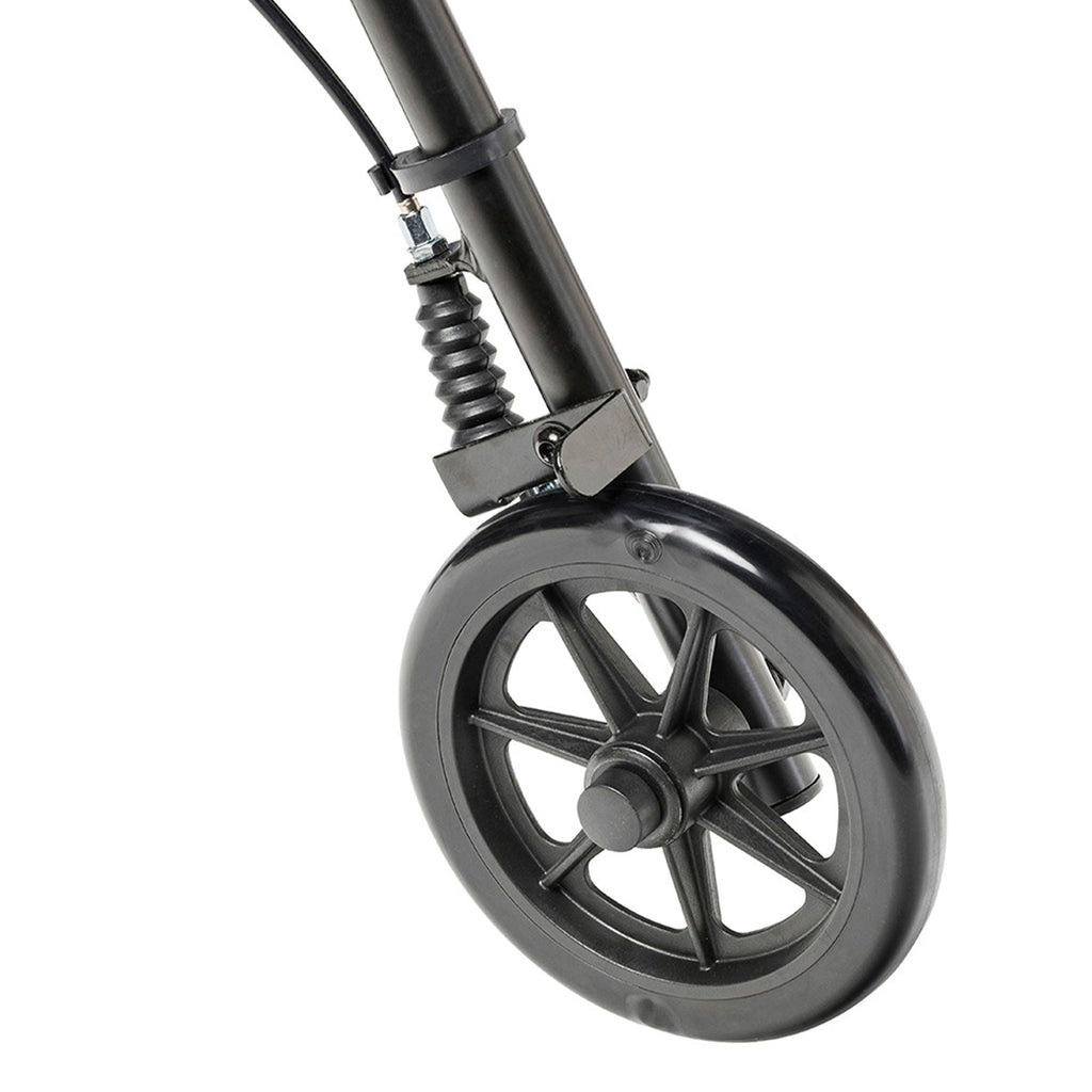 2025 Andador de altura ajustable en aluminio con ruedas de 15 cm, rojo – Drive Medical
