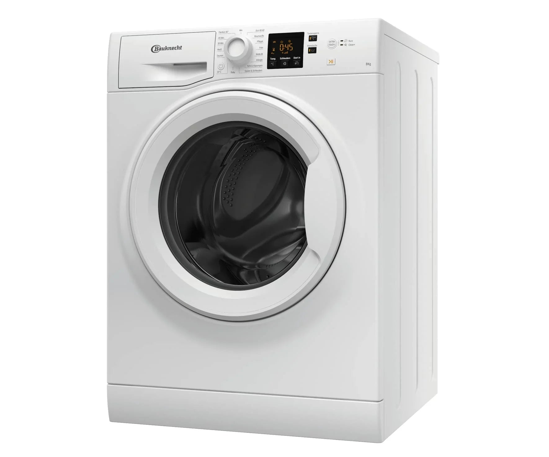 2025 Bauknecht BPW 814 A Lavadora de carga frontal / 8 kg / Eliminación potente de manchas / Clean Plus / Ciclo corto 45' / Anti-Alergia Plus / Detección automática de carga / Opción Extra Touch, Blanco