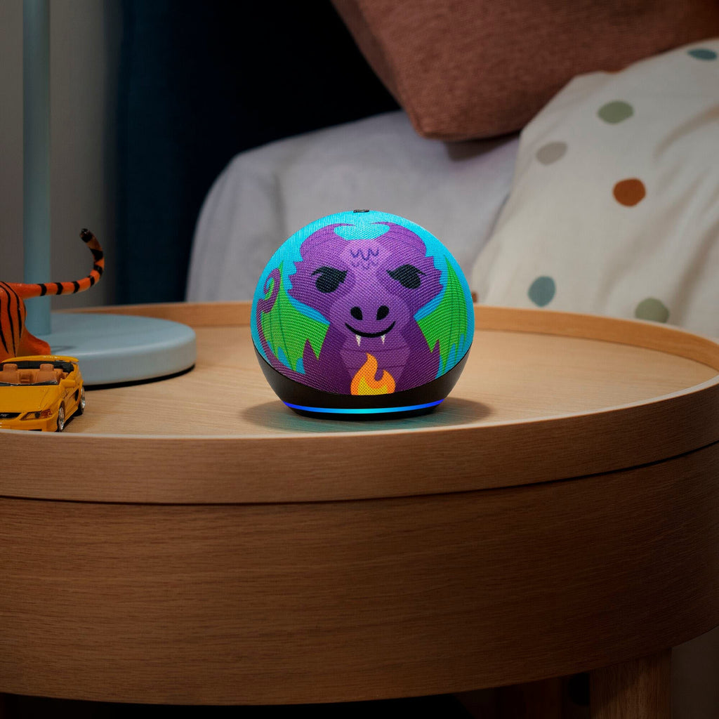 Amazon – Echo Dot Kids (5ª Generación, Lanzamiento 2022) con Alexa – Fire Dragon