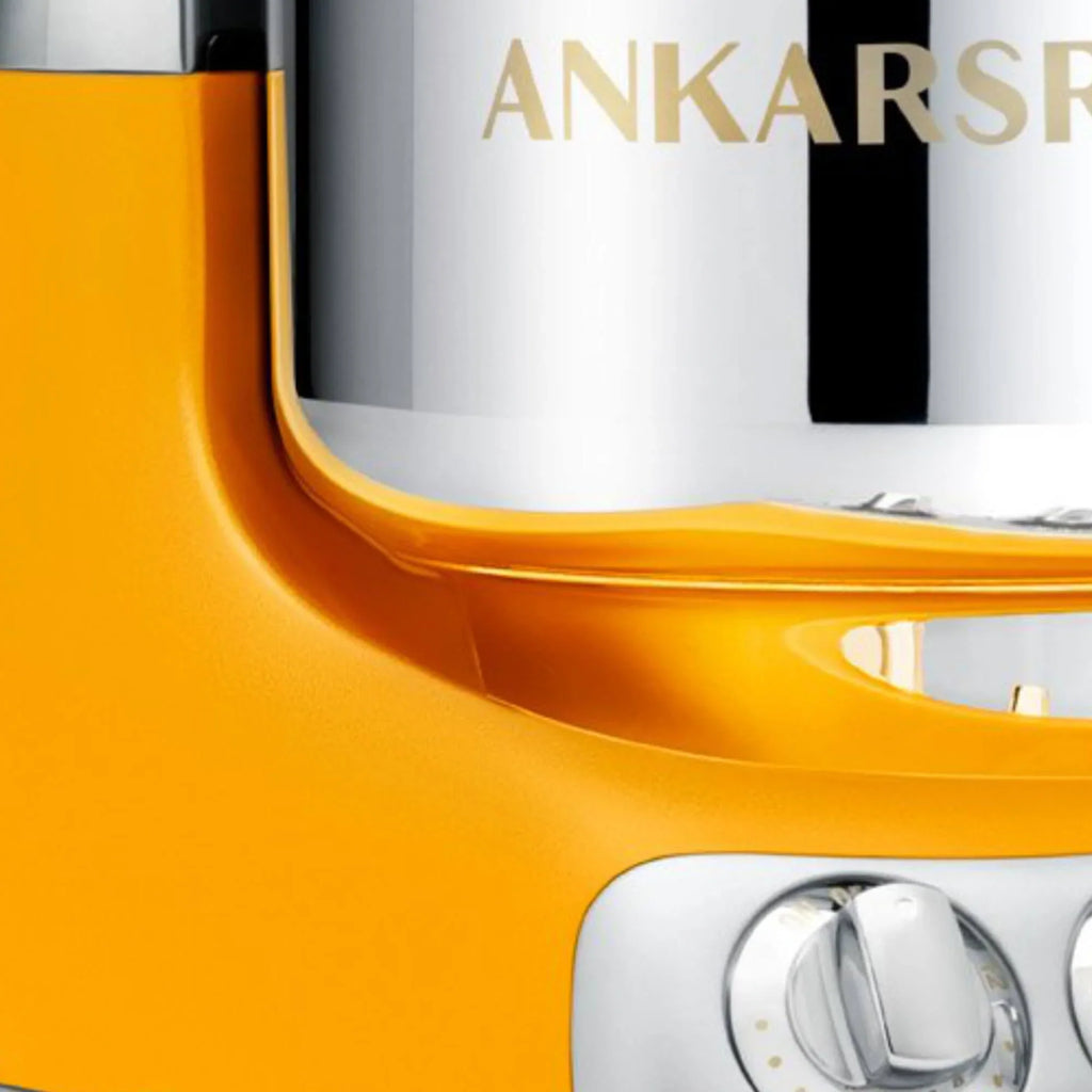 2025 Ankarsrum Assistent Original 6230 robot de cocina – diseño retro, 1500 W, bol de acero inoxidable de 7 L, 16 accesorios, garantía de 7 años, Sunbeam Yellow