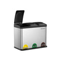 Cubo de basura de 3 x 15 L