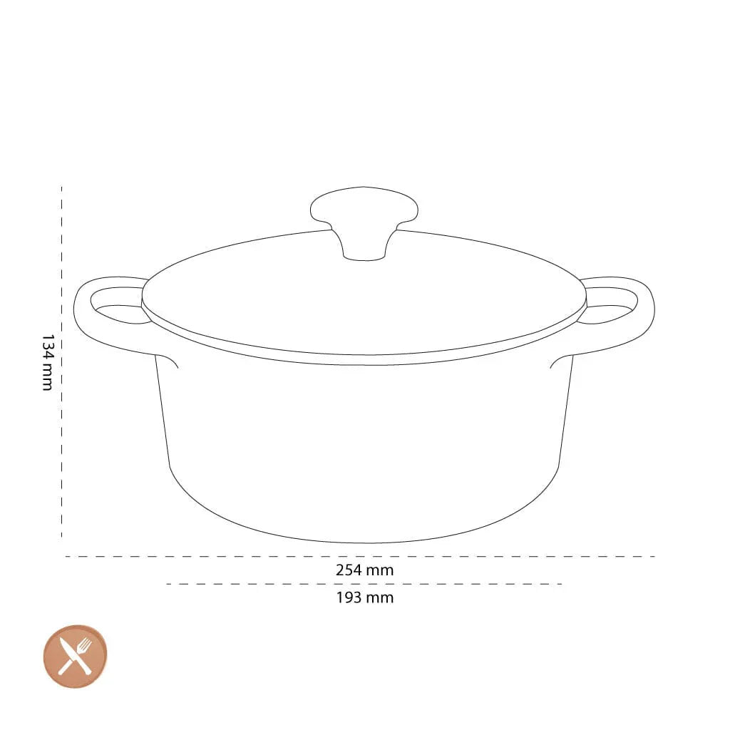 2025 Le Creuset - Sartén para asar / cazuela Signature redonda Cereza 18 cm 1,8 l