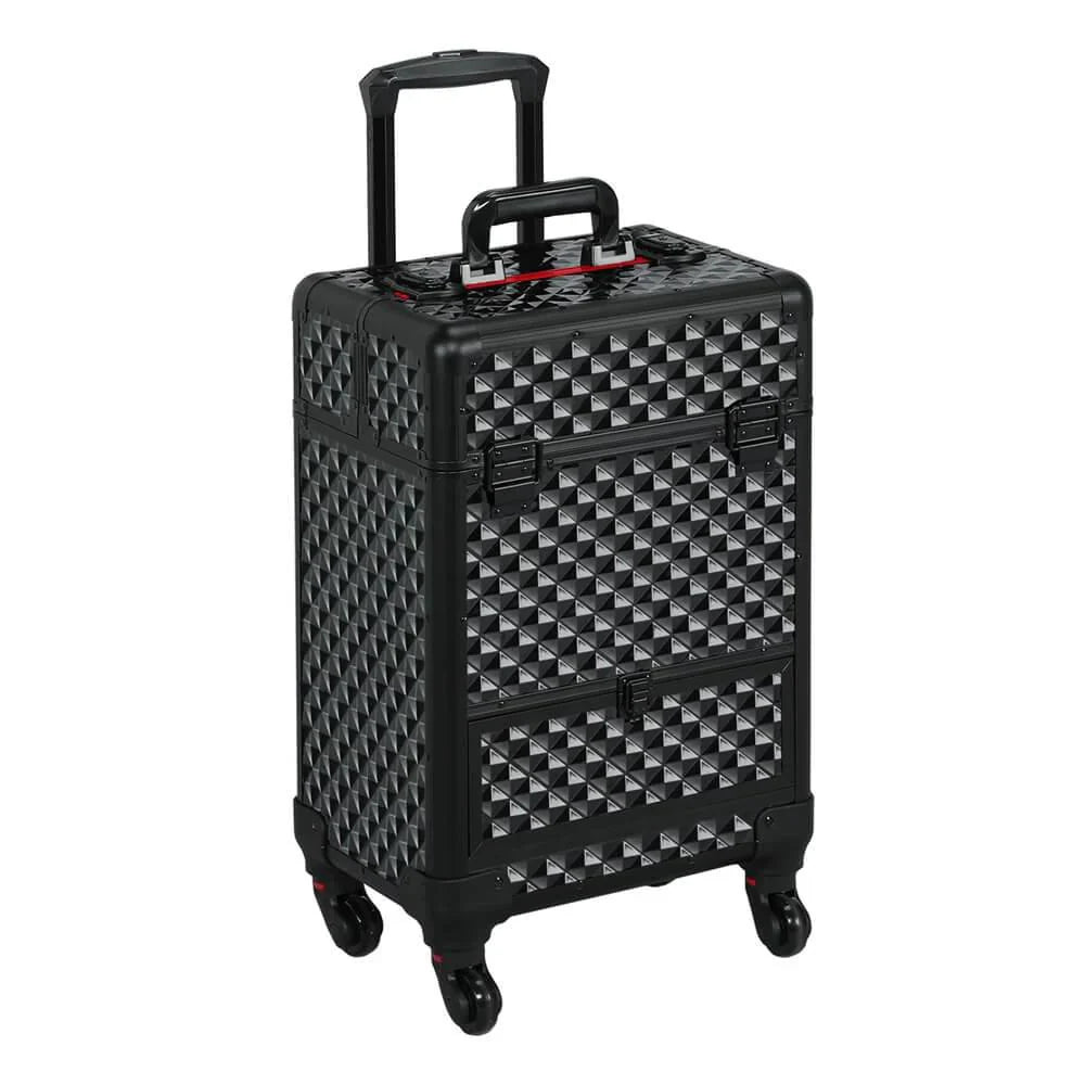Maleta de Maquillaje Yaheetech Negra 55,5 cm (21,8 pulgadas)
