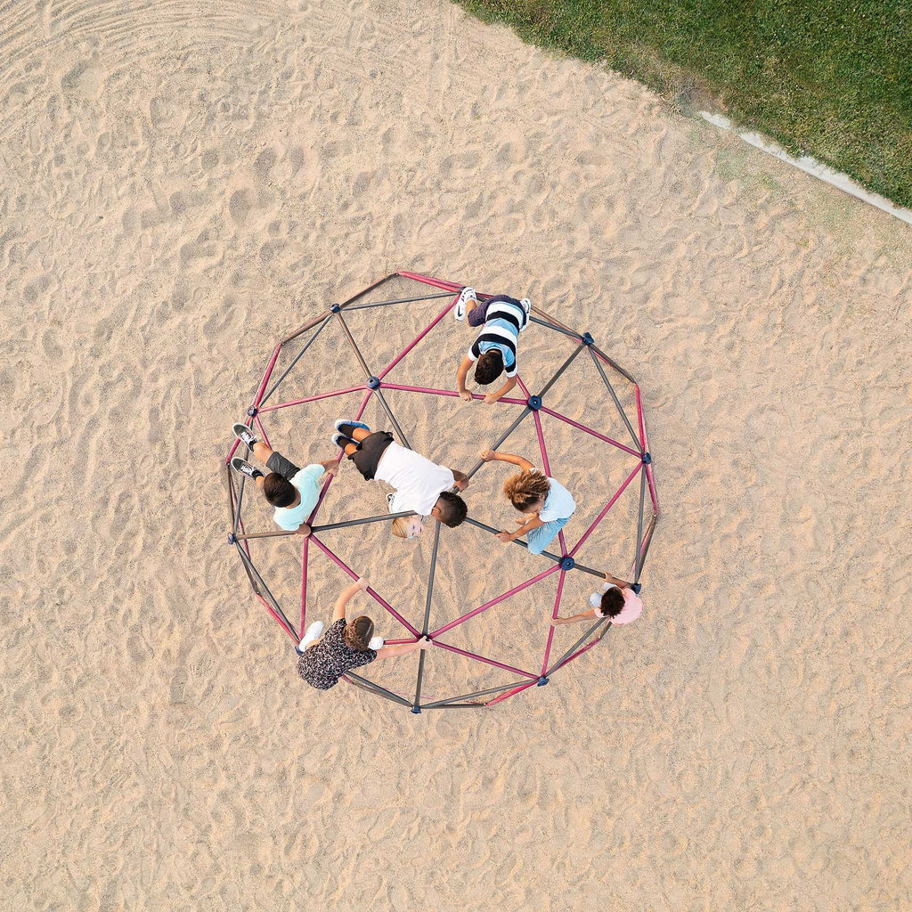 Lifetime Cúpula para Escalar al Aire Libre para Niños, 5.5 pies de Alto x 11 pies de Ancho, Color Berry y Marrón (91088)