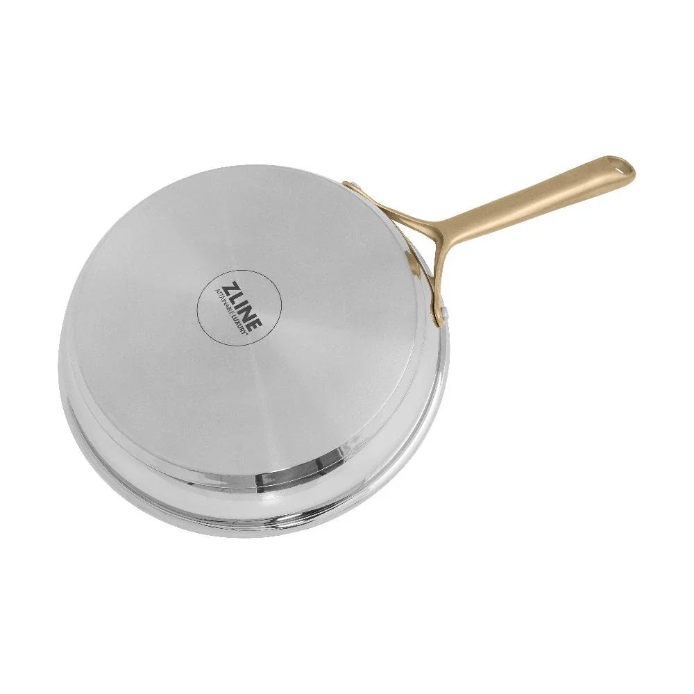 Set de Cocina de 10 Piezas No Tóxico en Acero Inoxidable con 3 Piezas de Cerámica Antiadherente ZLINE (CWSETL-NS-10)