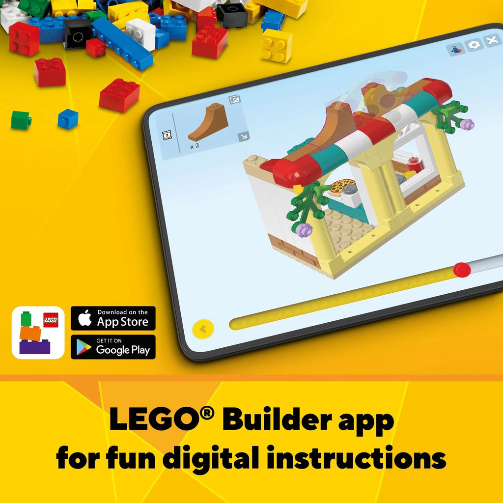 LEGO Creator 3 en 1 Montaña Rusa Espacial, Parque de Diversiones Reconstruible, Construye una Montaña Rusa Enroscada, Torre de Caída o Carrusel Giratorio, con 5 Minifiguras, Set de Construcción para Niños de 9 Años en Adelante, 31142