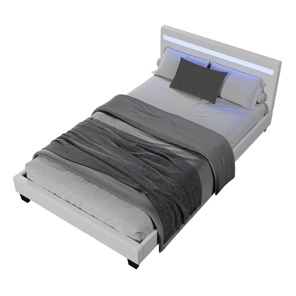 2025 Cama tapizada Verona 120x200 cm en blanco