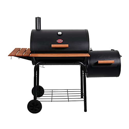 2025 Char-Griller 1224 Smokin Square Parrilla de Carbón y Ahumador Offset