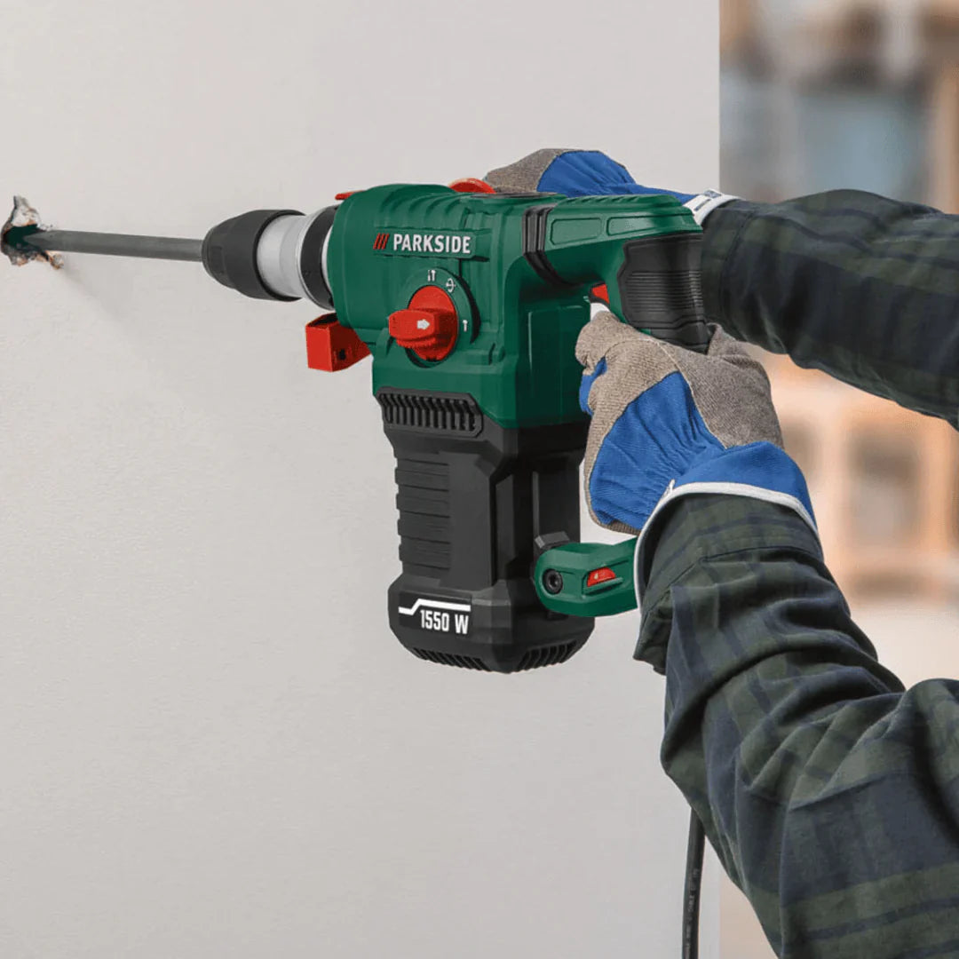 2025 Martillo Perforador y de Demolición PARKSIDE con SDS-PLUS PBH 1500 F6, 1500 W