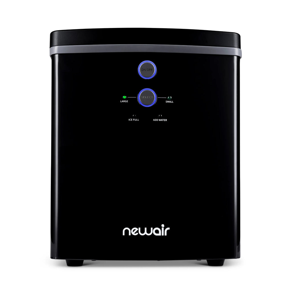 2025 Máquina de Hielo de Encimera Newair® – Cubos de Hielo en Forma de Bala, Negro