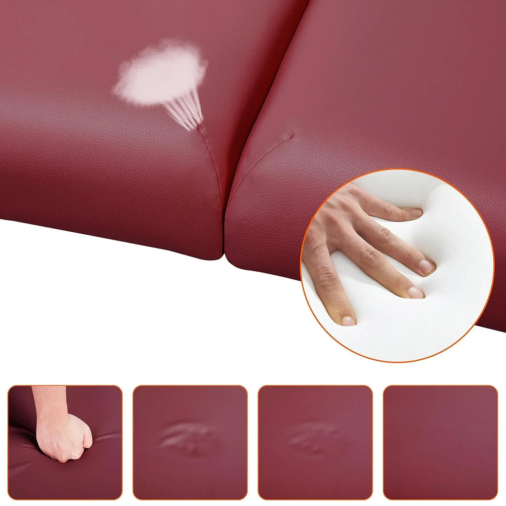 Mesa de Masajes Yaheetech – Mesa Plegable Portátil para Tratamientos, Pestañas, Spa – Mesa de Masaje Ajustable en 2 Secciones con Bolsa No Tejida, 24 pulgadas, Negra