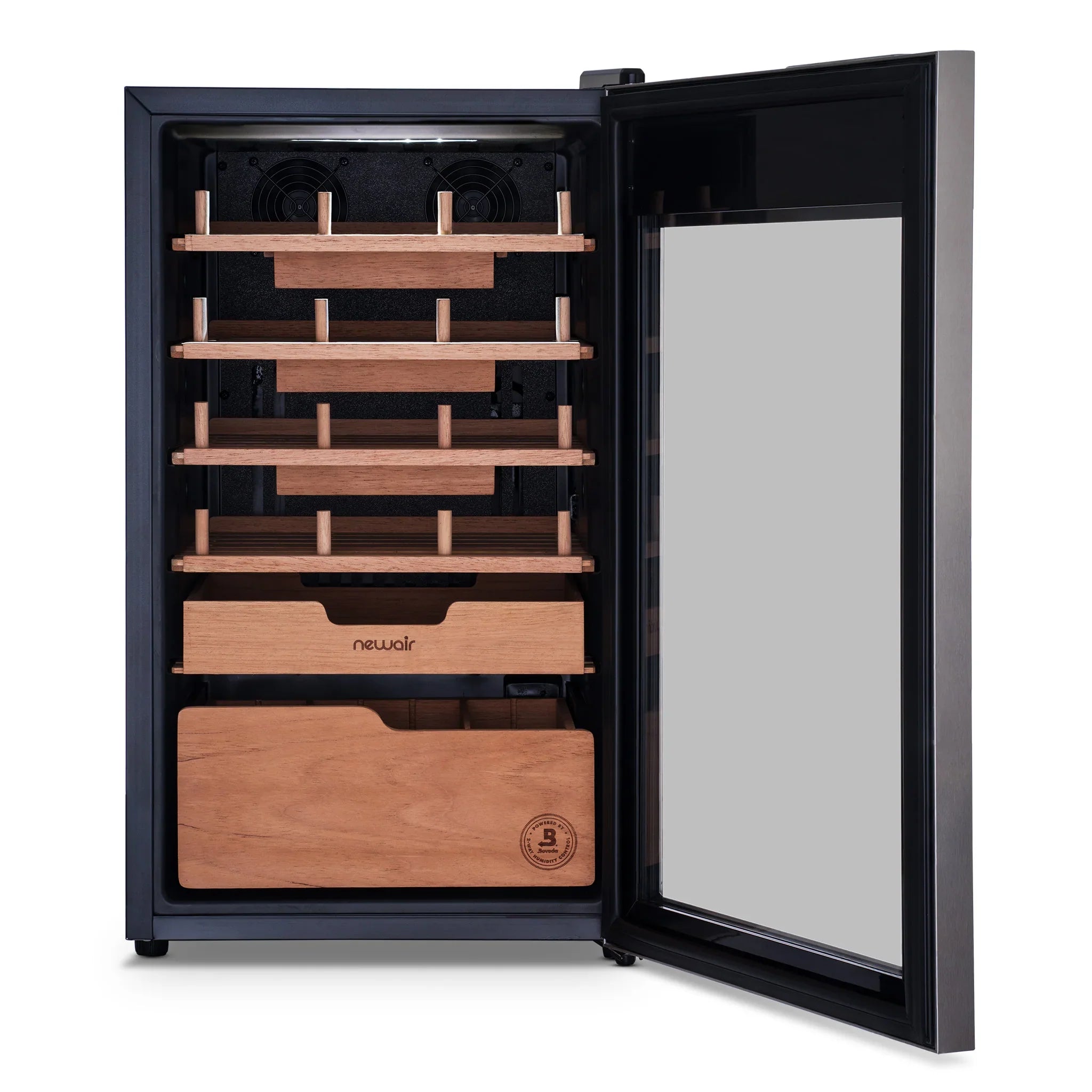 2025 Humidificador eléctrico para puros Newair® x Boveda – Capacidad para 500 puros
