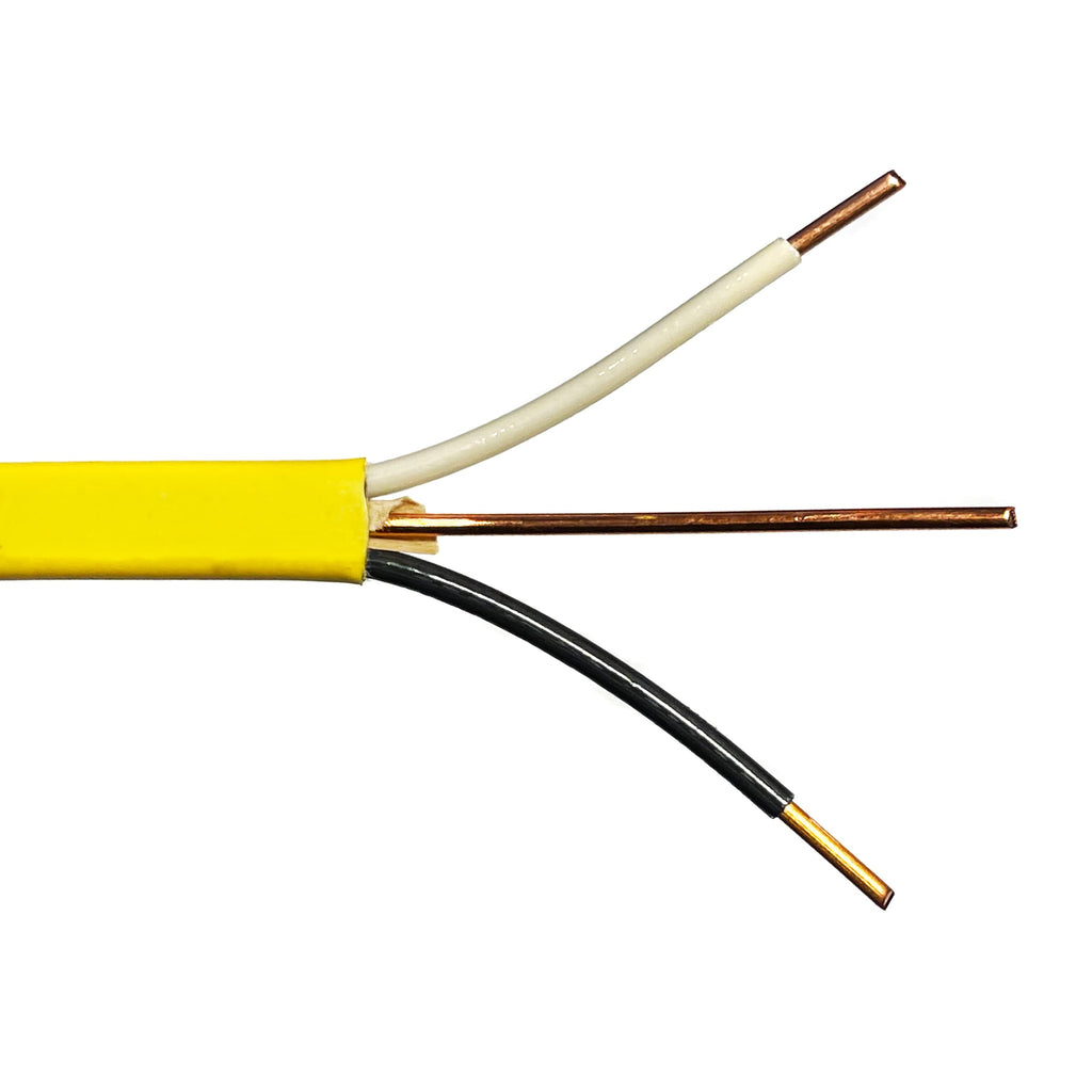 2025 Cable Eléctrico de Cobre de 250 pies 12-2 AWG NM-B para Uso Interior, Blanco (/2)