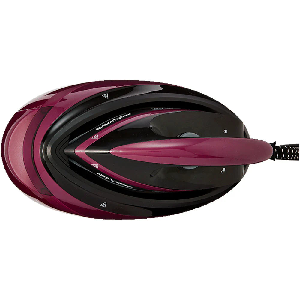 2025 Morphy Richards 332102 Speed Steam Pro - Centro de planchado con sistema de autolimpieza, 1,6L, Violeta - Planchado rápido y potente - Elimina las arrugas en una sola pasada