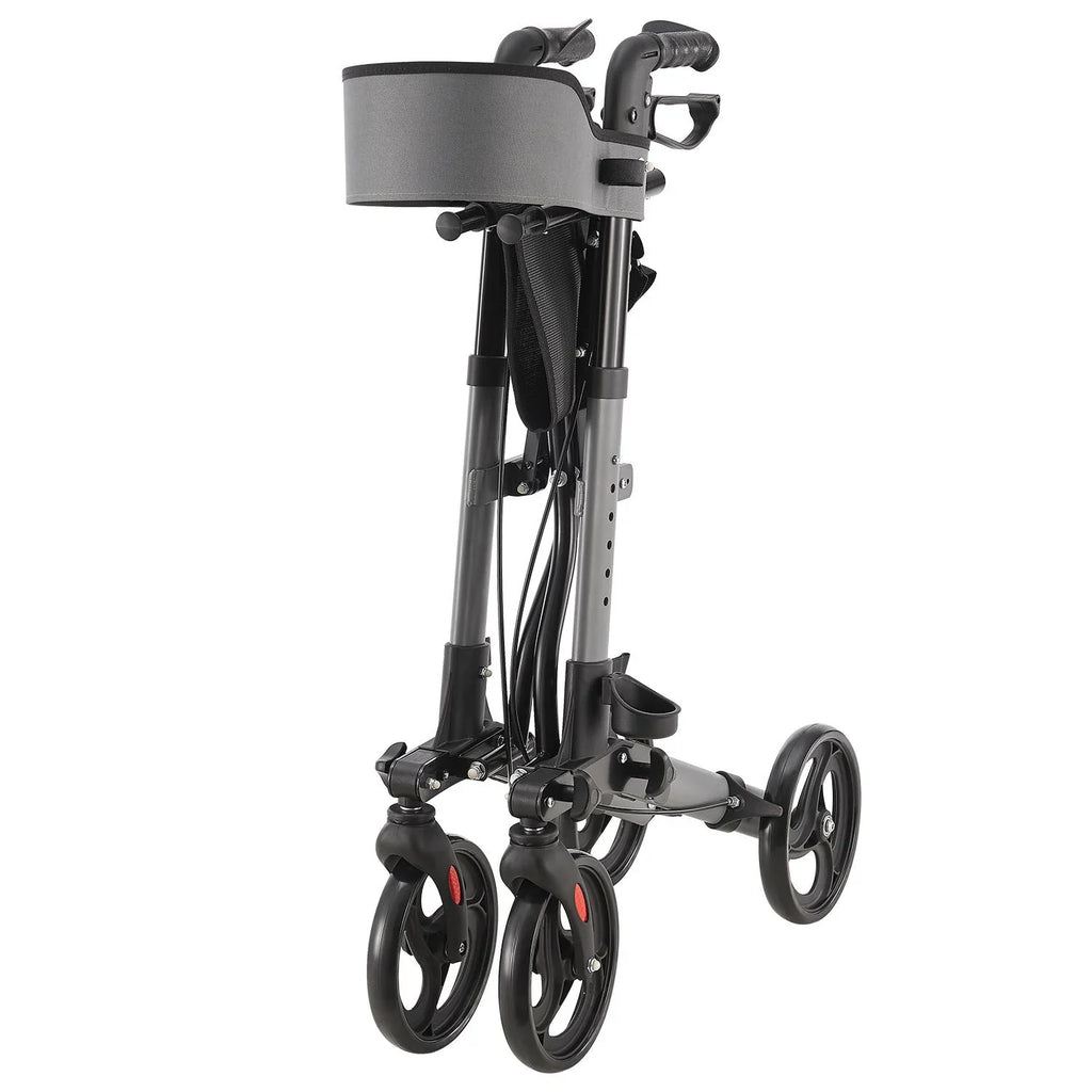 2025 Andador de aluminio Vital con asiento – Ligero, plegable y seguro