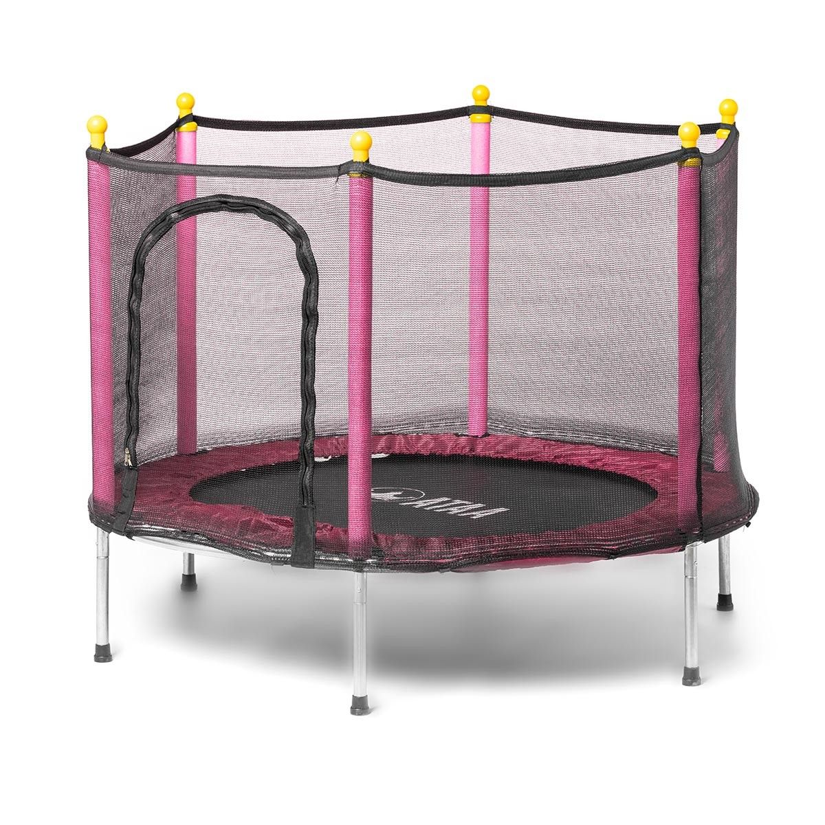 Cama Elástica Infantil Salty 140 Rosa - Juegos Y Juguetes Infantiles Para Niños Al Aire Libre