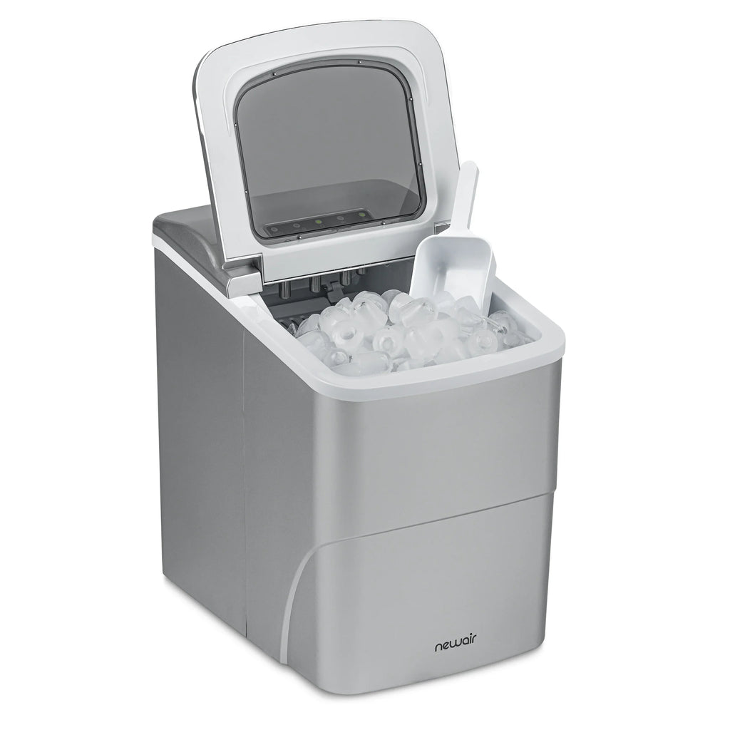 2025 Máquina de Hielo de Encimera Newair® – Cubitos en Forma de Bala, 12 kg/día – Negro Mate
